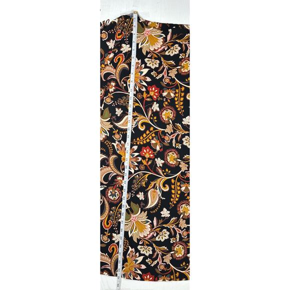 Cynthia Rowley Floral Dress Black Brown Floral Print Bows Bohemian Indie Size S - Picture 7 of 8